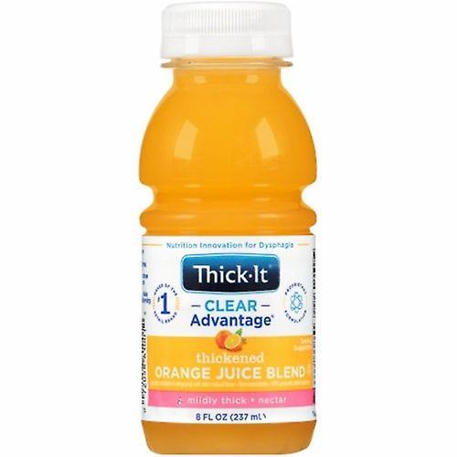 Kent Precision Foods Thickened Beverage Thick-It Clear Advantage 8 oz. Container Bottle Orange Flavor Ready to Use Nect, 8 Oz (Pack of 1)