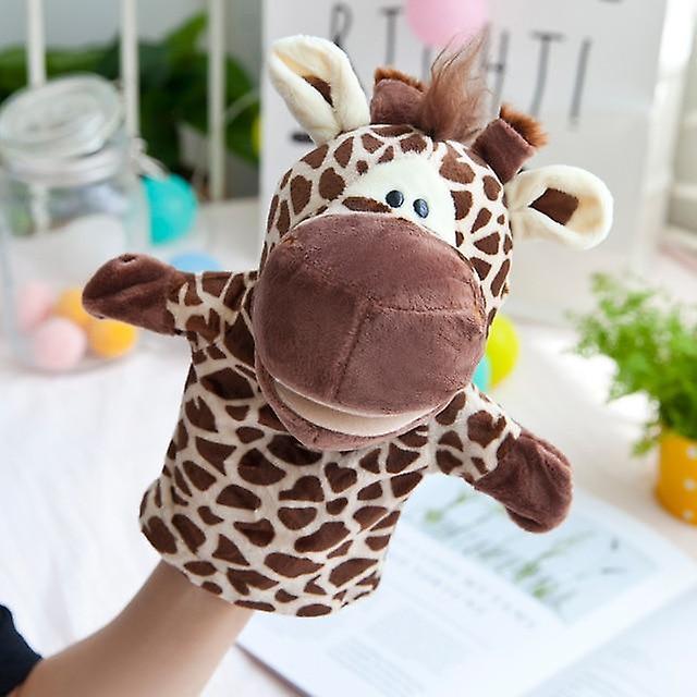 Slowmoose Animal Shape Hand Puppets - Cute And Soft Toy For Story Telling 25cm / giraffe