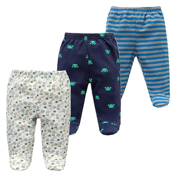 Slowmoose Footed Baby Pants, 100% Cotton Clothes 6M