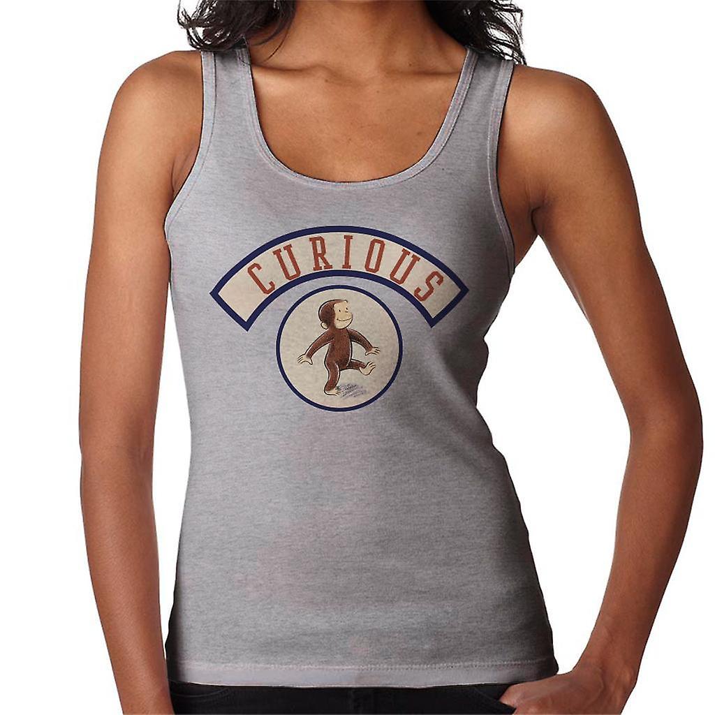 Curious George Cute Walking Women's Vest Heather Grey XX-Large