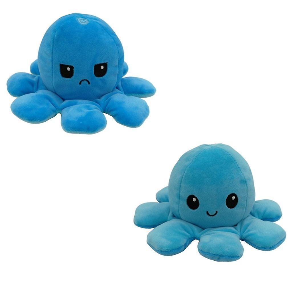 Slowmoose Reversible Octopus Shape, Stuffed Plush And Soft Doll Dark Blue