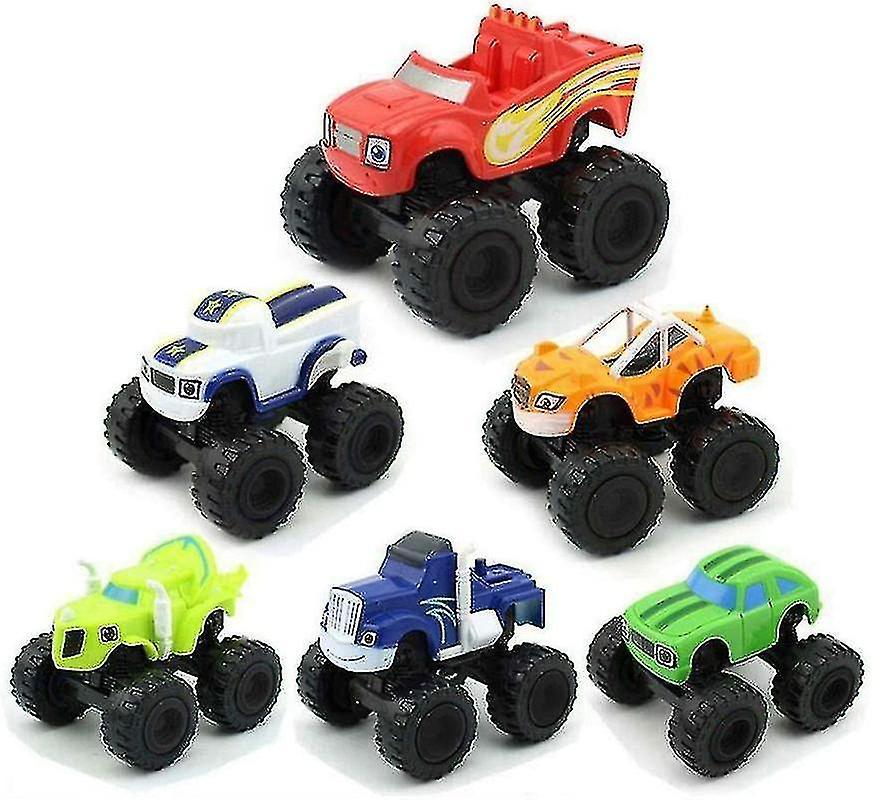 Blaze and the Monster Machines Toys - 6pcs Racer Cars Trucks Kid Toy