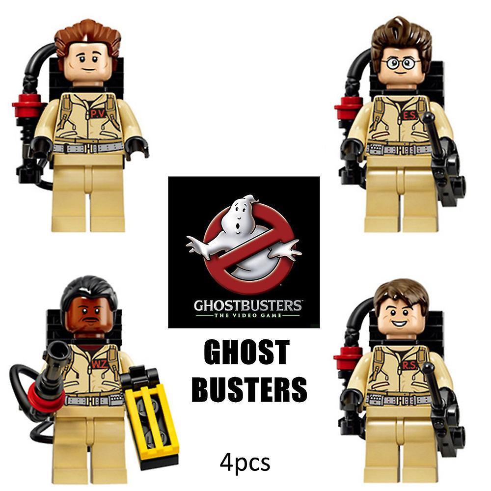 Shinestar 4 Pcs Ghostbusters DIY Building Blocks Figures Minifigure Toys Set Collectible Gift