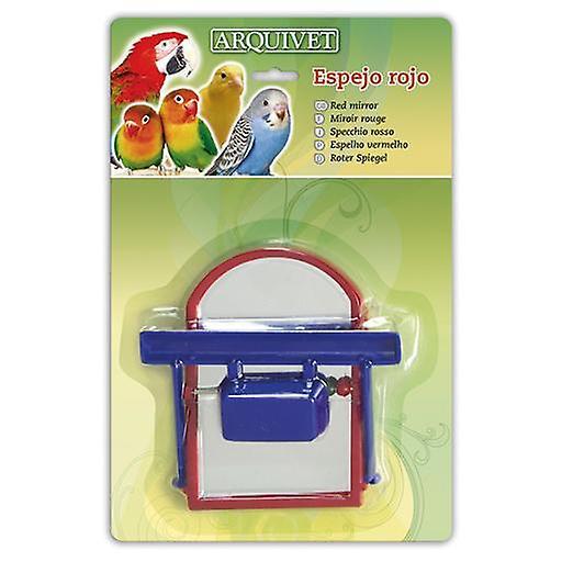 Arquivet Red mirror 10,5X10X3 Cm (Birds , Bird Cage Accessories , Mirrors) 10.5x10x3 cm