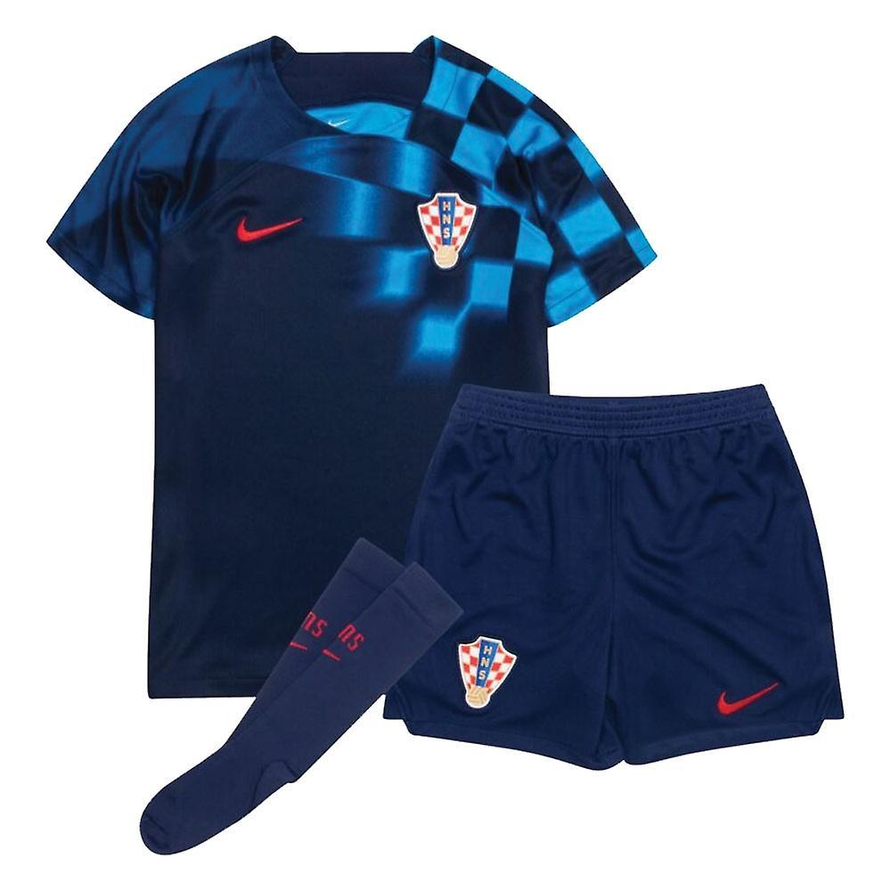 Nike 2022-2023 Croatia Away Mini Kit Navy MB 5-6yrs (110-116cm)