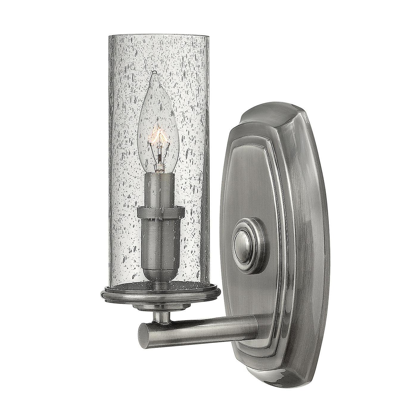 Elstead Lighting Dakota 1 Light Wall Light Polished Antique Nickel, E14