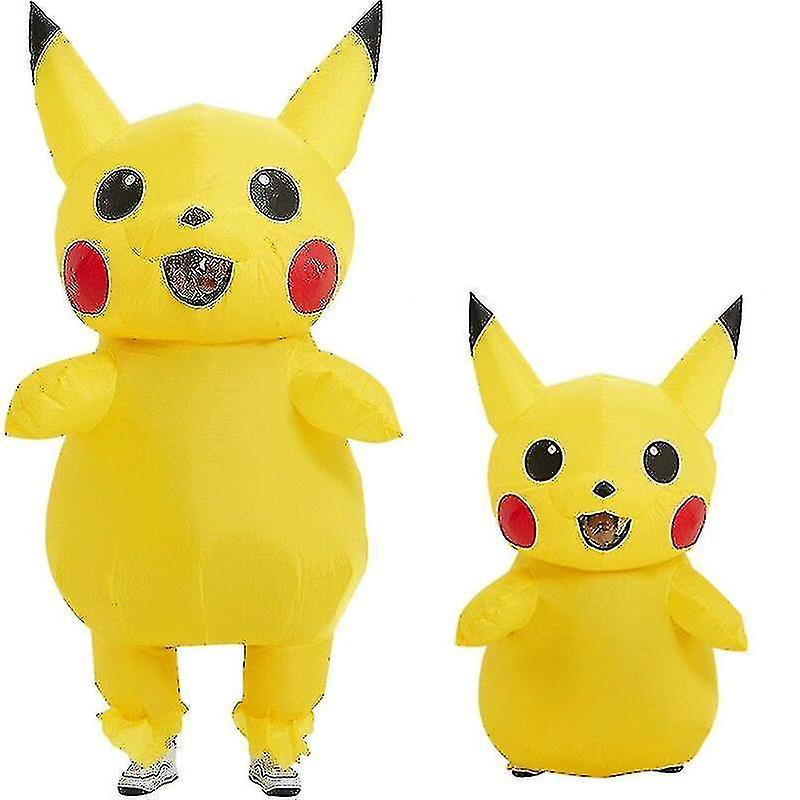 Ssyy Yellow Inflatable Mascot Pica Anime Cosplay For Adult Kids Cartoon Costume Funny Fancy Dress Costumes Adult(150-190CM)