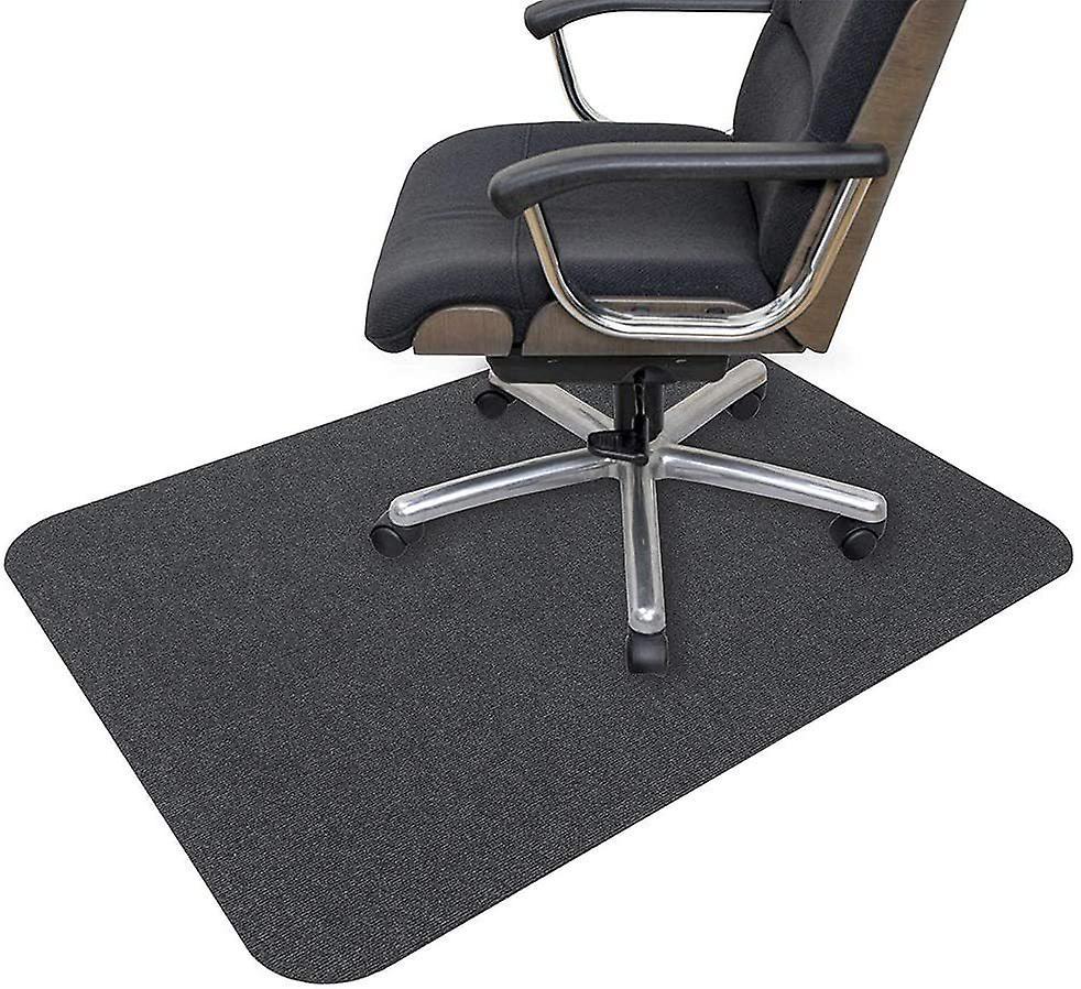 Mjju Office Chair Mat for Hard Floors Multipurpose Sturdy Polyethylene + EVA Non-Slip Bottom, Home Office Hardwood Floor Protector, Rectangular dar...