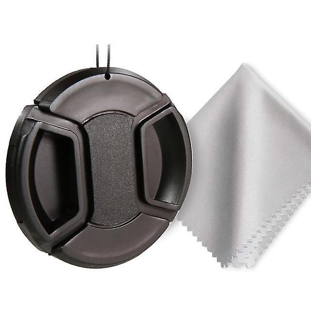 Slowmoose Center Pinch Snap-on Lens Cap For Canon/nikon/sony/sigma/tamron 77mm / Lens Cap with Cloth