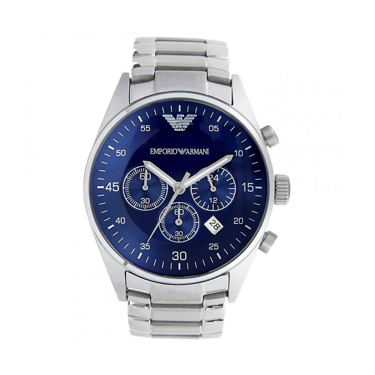 Emporio Armani AR5860 Mens Silver Chronograph Watch