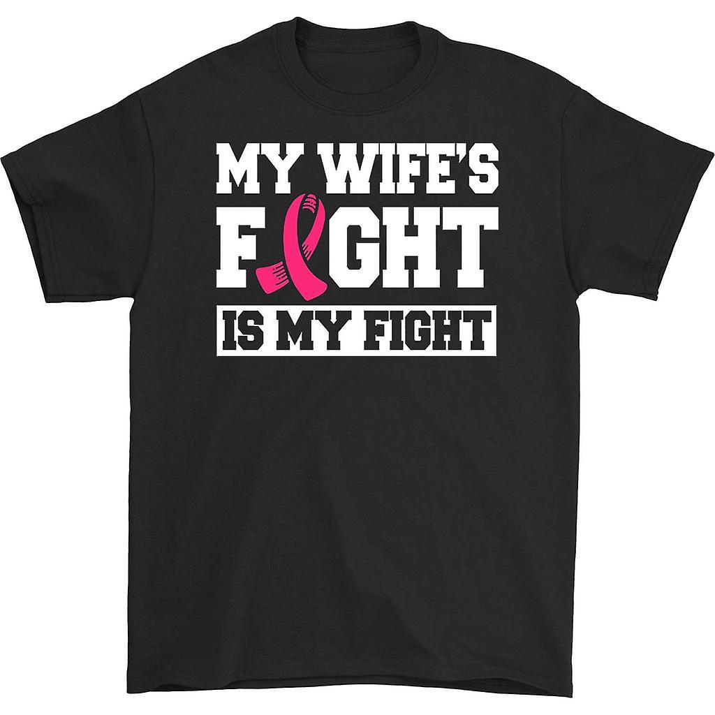 HISHARK My wife's fight is my fight t-shirt black XXXL