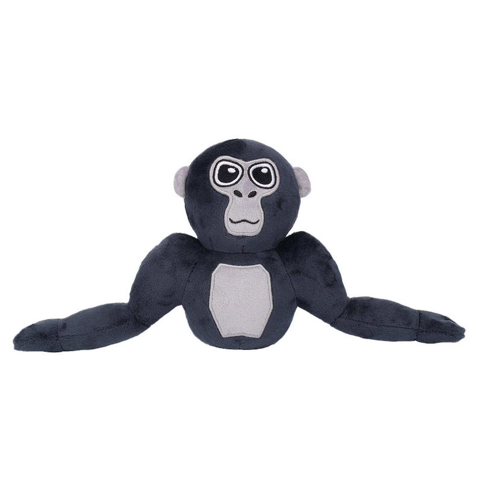 Hislaves Stuffed Toy Adorable Gorilla Tag Plush Doll Toy Soft PP Cotton Stuffed Animal for Game Fans Kids Adults Grey