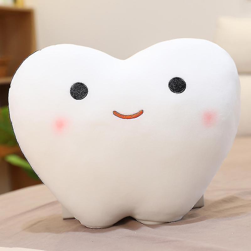 Youlaicai Creative Love Tooth Pillow White Duck Plush Toy Tooth Decay Doll Baby Love Tooth Pillow Gift Style -2