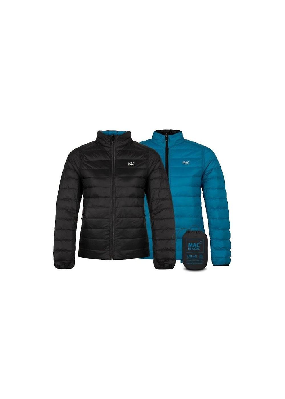 Women's Mac in a Sac Mac In A Sac Womens Reversible Polar Jacket TD_MIAS-POL_W_SK Jet Black/teal 8