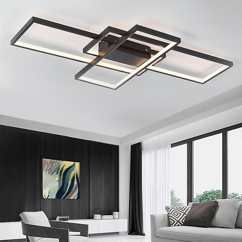 Living And Home Livingandhome Modern Rectangle LED Ceiling Light Dimmable 110cm