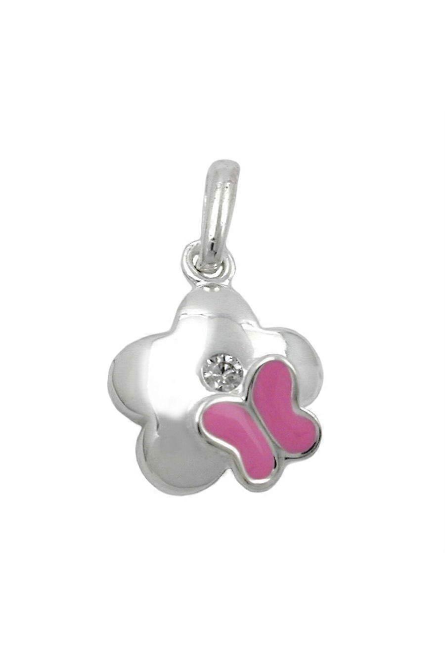 Gallay Pendant Flower With Butterfly Silver 925 - Gl91661