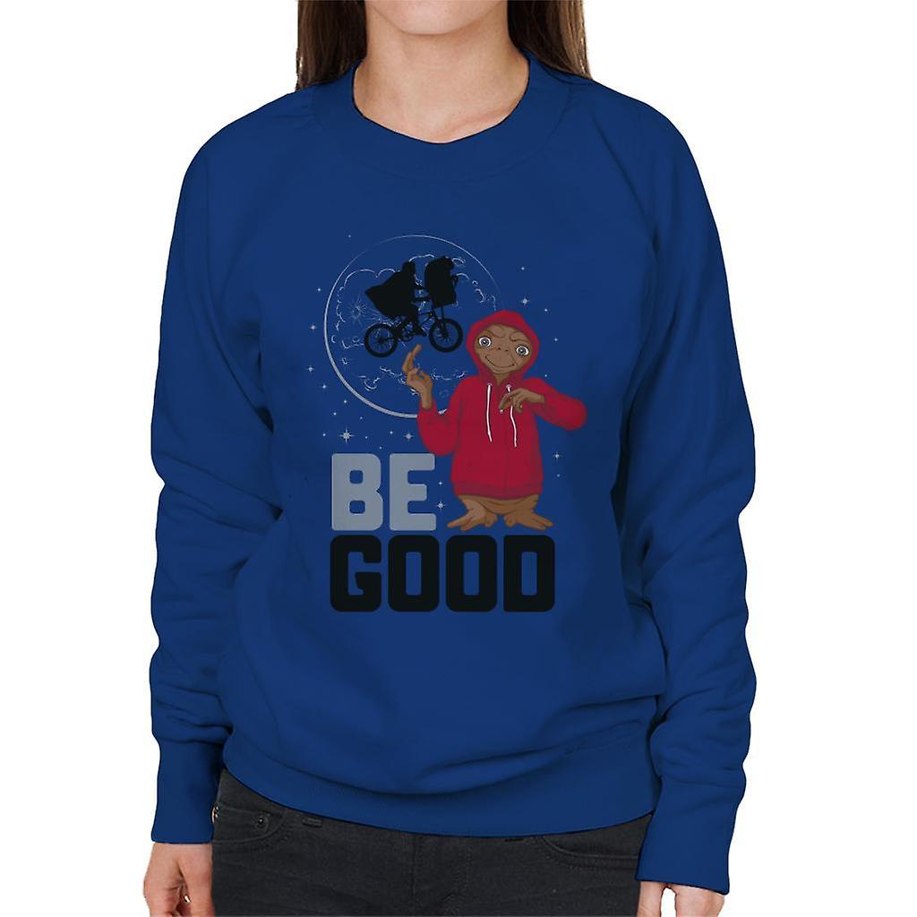 E.T. E.T. Be Good Women's Sweatshirt Royal Blue Small