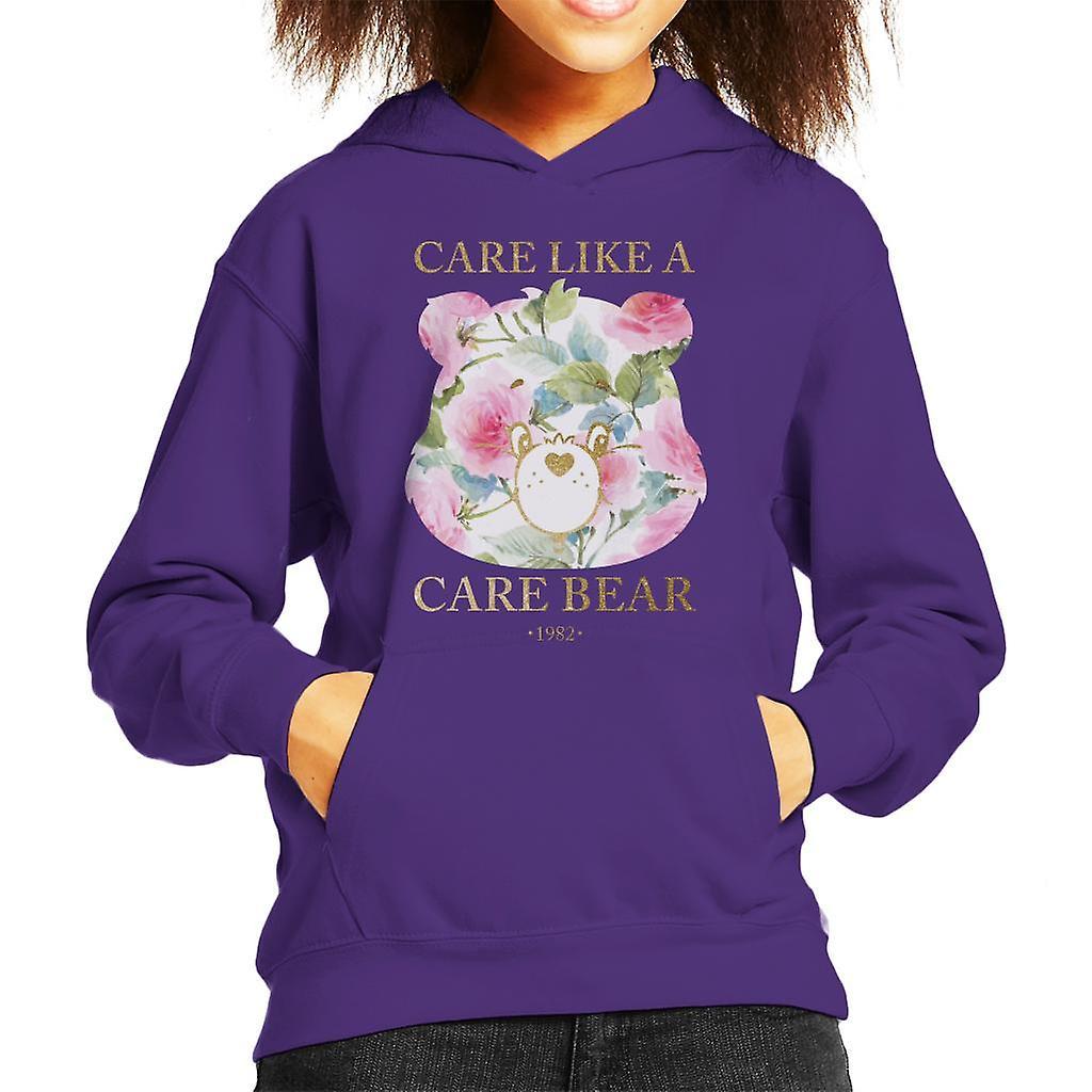 Care Bears Care Like A Care Bear Kid's Hooded Sweatshirt Purple Large (9-11 yrs)