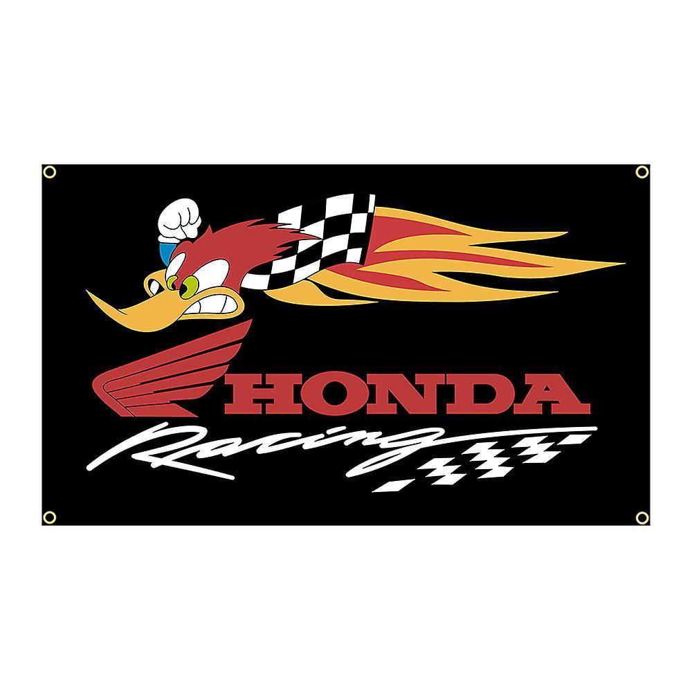 Aionyaaa 90x150cm Honda Red Wings Flag Polyester Printed Car Game Banner Garage Or Outdoor For Decoration 4 Holes In 4 Corners1 60 x 90cm