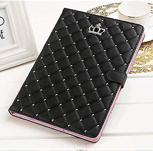 Heyone Case For Ipad 9.7 2018 2017/ Ipad Air 2, Diamond Cute Elegant Pu Leather Smart Auto Case For Apple Ipad 5th/6th/ipad Air (black)