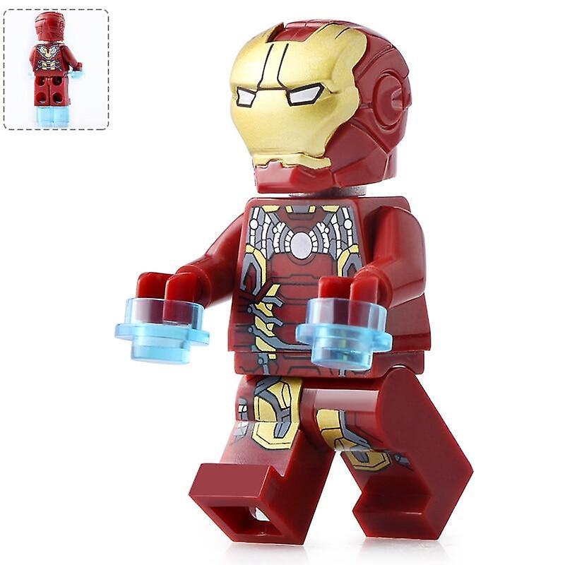 Slowmoose Superheroe Playmobil Uilding Block Doll - Iron Man Figurines Assembled MY005