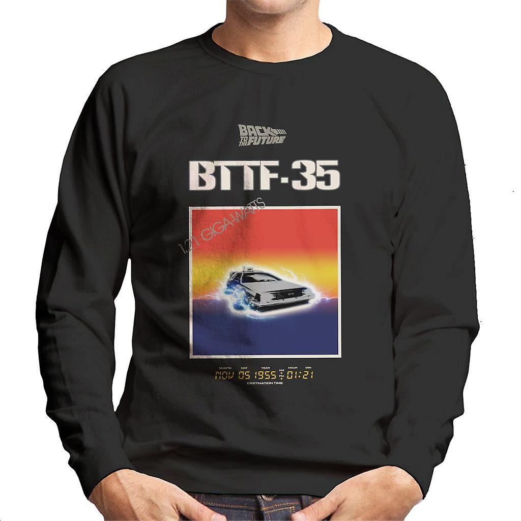 Back to the Future 35th Anniversary Sunset Men's Sweatshirt Black XX-Large