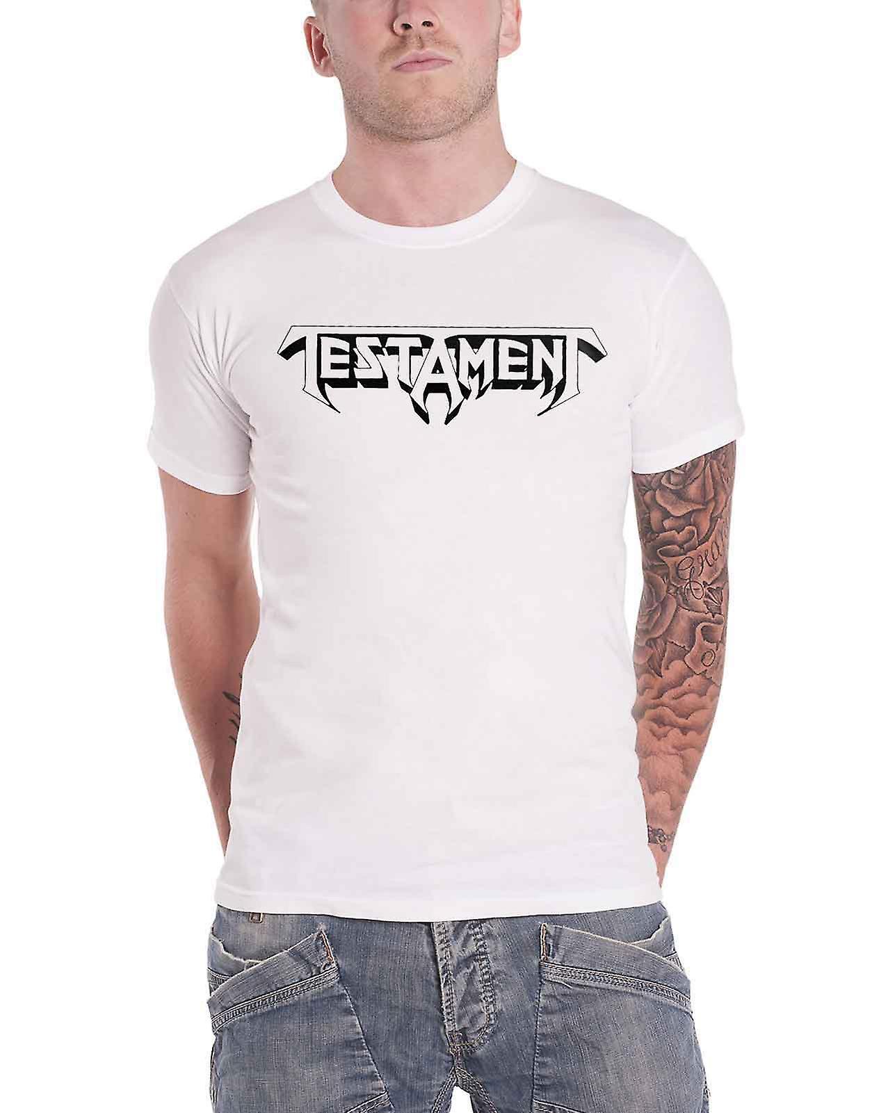 Testament T Shirt Bay Area Thrash Band Logo new Official Mens White M