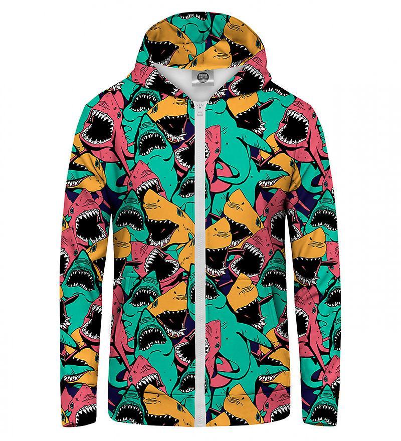 Mr Gugu & Miss Go Mr. GUGU & Miss GO Shark Attack Zip Up Hoodie teal XS