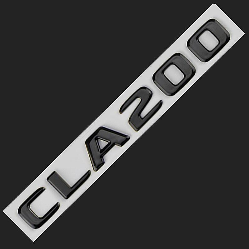 Vehicles Parts Car Interior 3d ABS Black CLA 200 Logo CLA200 Emblem Letter Sticker Car Trunk Badge For Mercedes Benz CLA200 W117 C117 W118 C118 Acc...