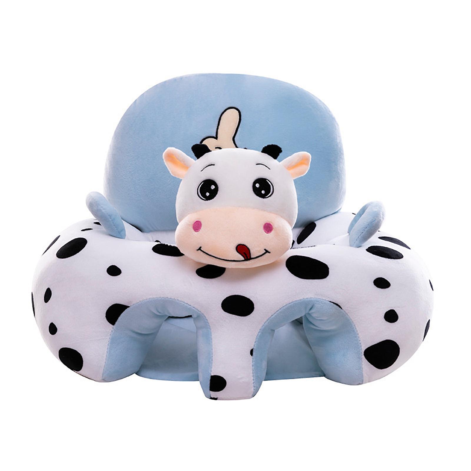 unbrand Baby Sofa Support Chair Soft Plush Cartoons Animals Baby Sitting Chair Learning To Sit Seats Without Filled Cottons A