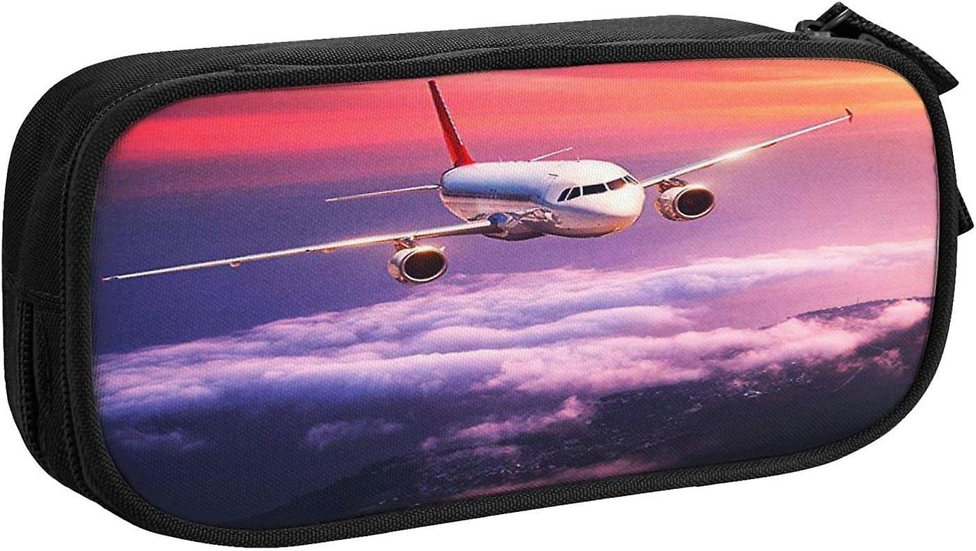 Kerota Pencil Case Awesome Flying Plane 1 Large Capacity Pencil Bag Pen Case Pouch Desk Organizer Pencil Cases For Boys Girls School Students Offic..