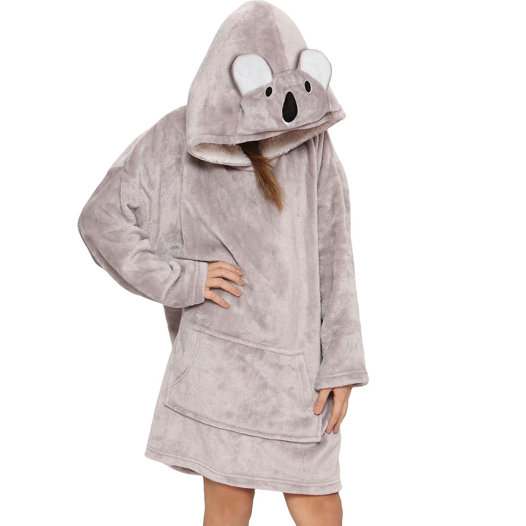 A2Z 4 Kids Unisex Oversized Hoodie Animal Snuggle Koala One Size