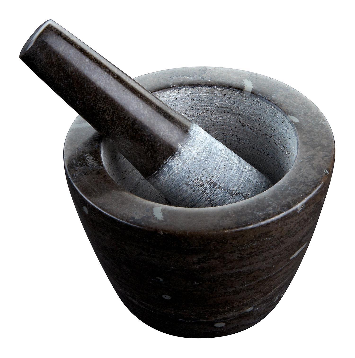 Meyer Worldmade Pestle and Mortar 12.5cm Black