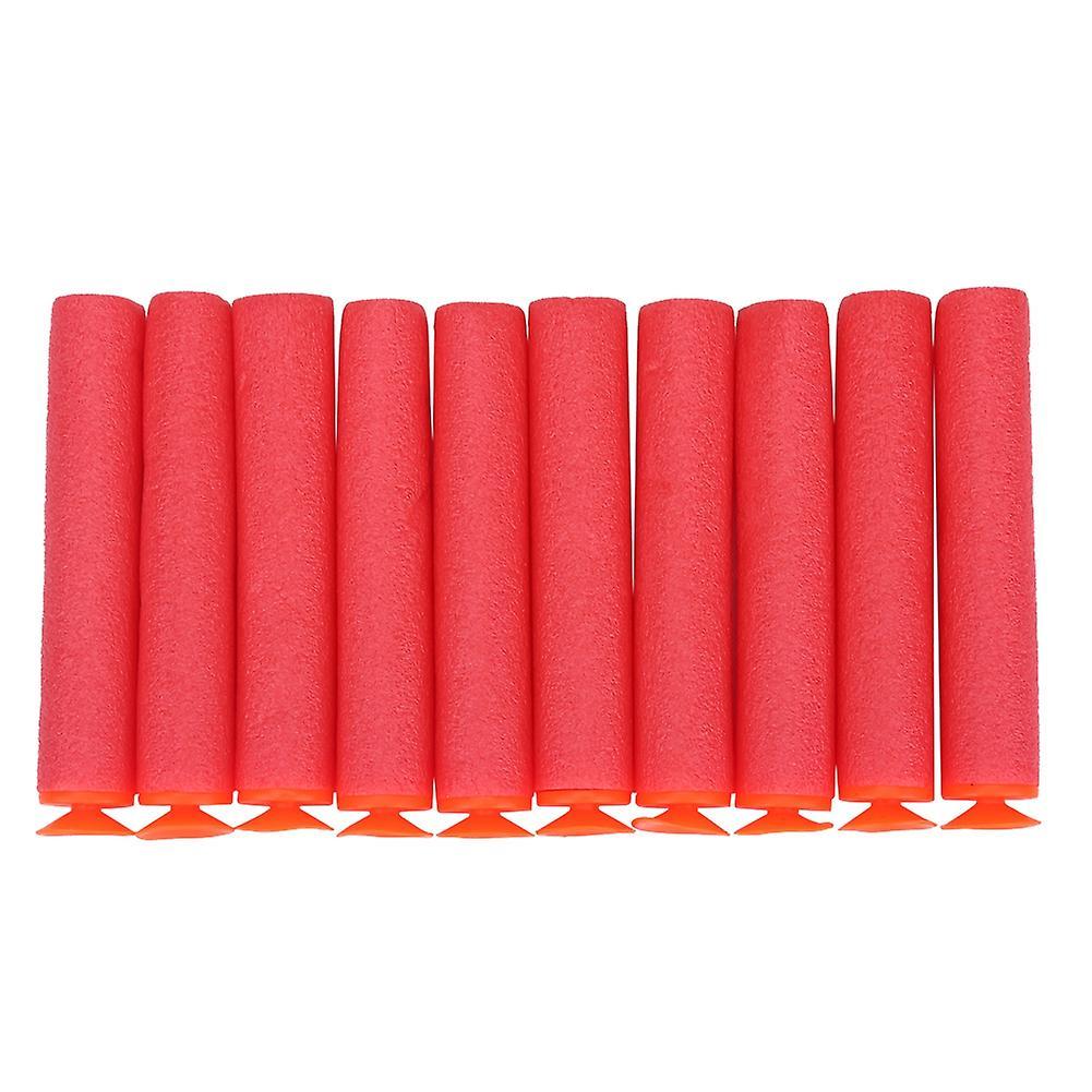 Foam Bullets Darts 100pcs Reusable EVA Foam Toy Gun Soft Refill Bullets Darts - Red