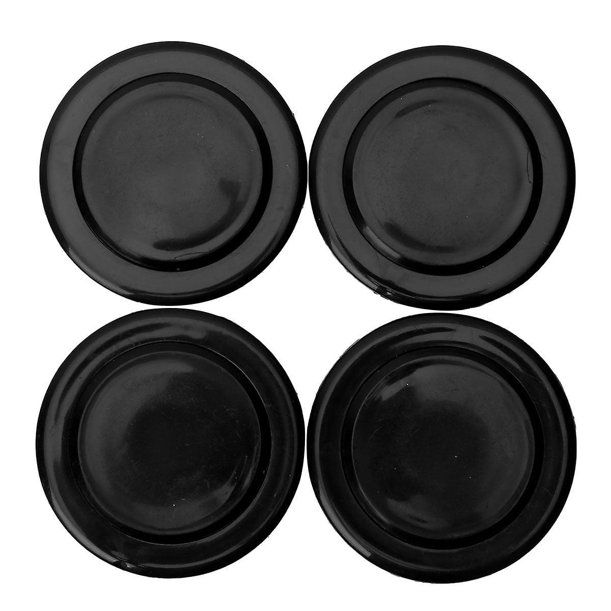 Slowmoose 2" Umbrella Table Hole Ring And Cap Set Black 2 Inch / 4Pcs