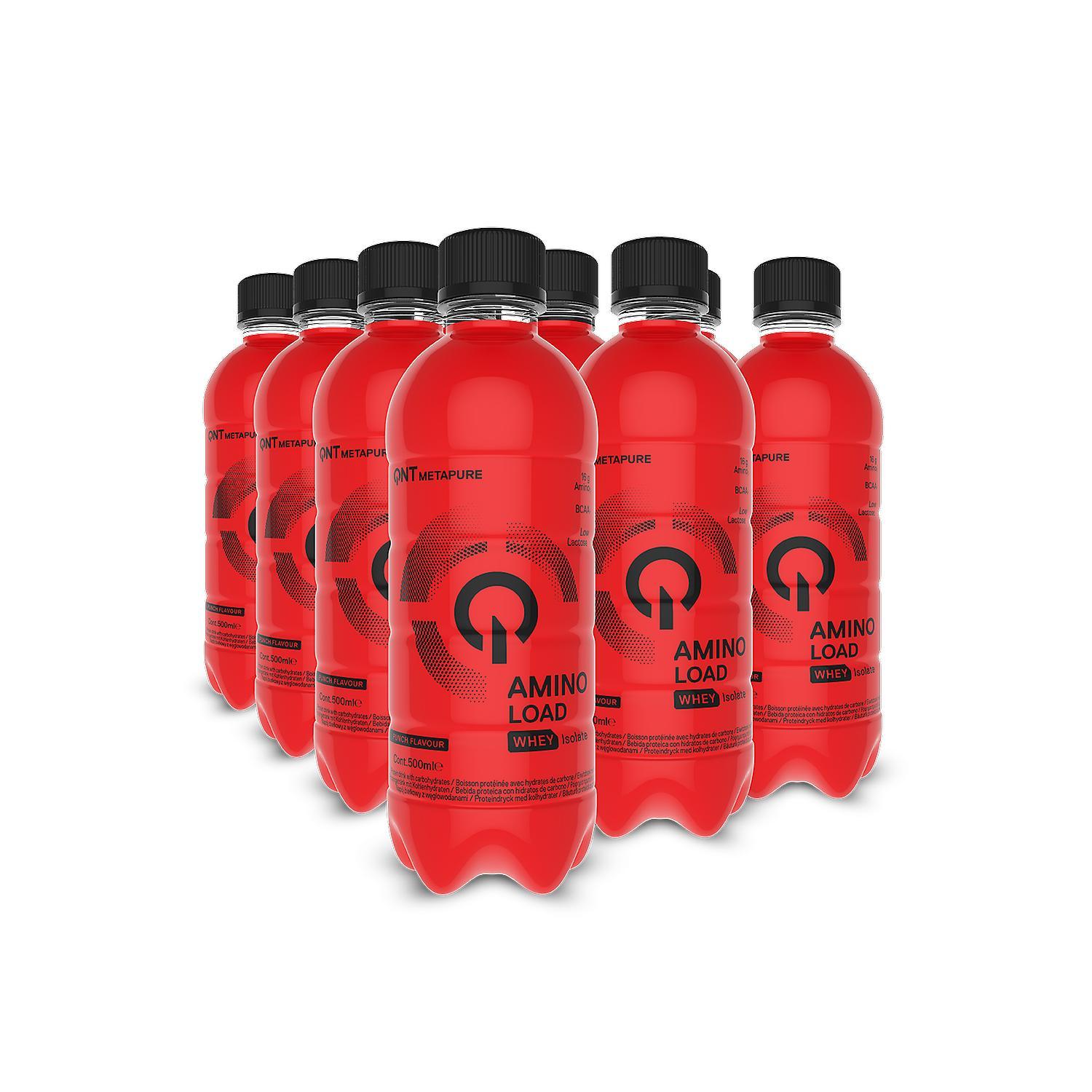 QNT Amino Load Highly Purified Whey Protein & Complex Carbs (Punch) 24 x 500ml 500 ML