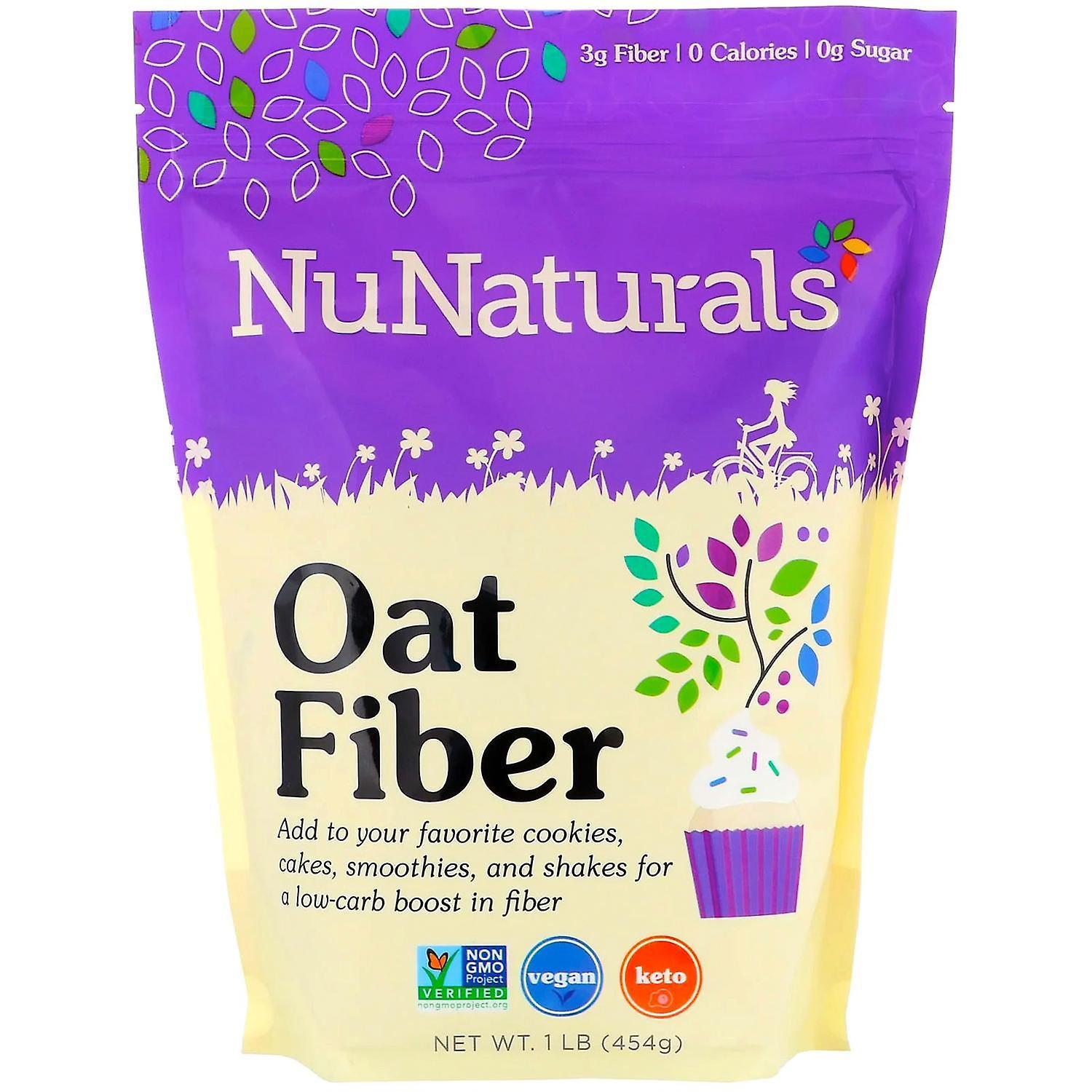 NuNaturals, Oat Fiber, 1 lb (454 g)