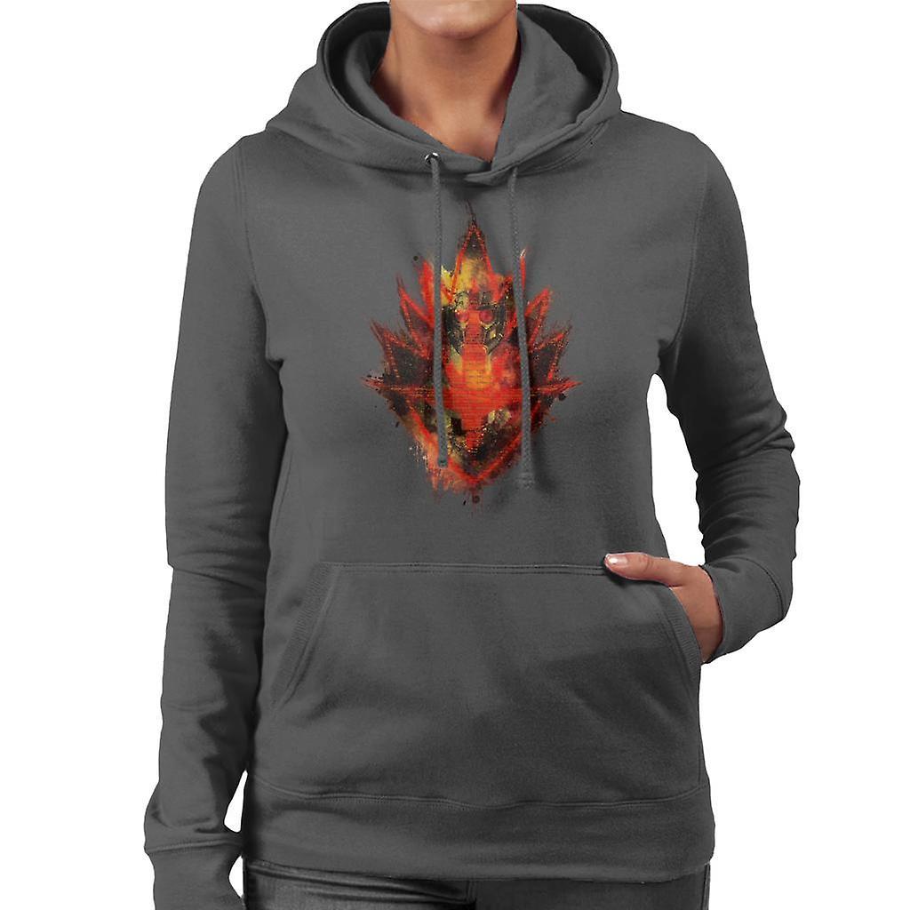 Marvel Guardians Of The Galaxy Star Lord Particle Logo Women's Hooded Sweatshirt Charcoal Medium