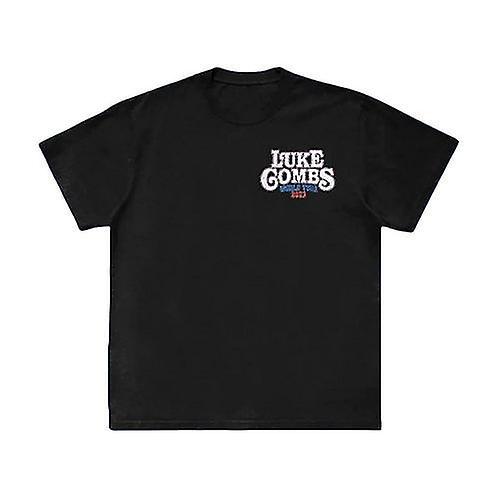 Luke Combs Unisex Adult Tour '23 Skull Back Print T-Shirt Black L