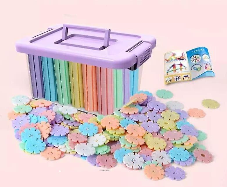 Slowmoose Snowflakes Large's Building Blocks Plastic Intellectuality- 3CM 400pcs-200006153