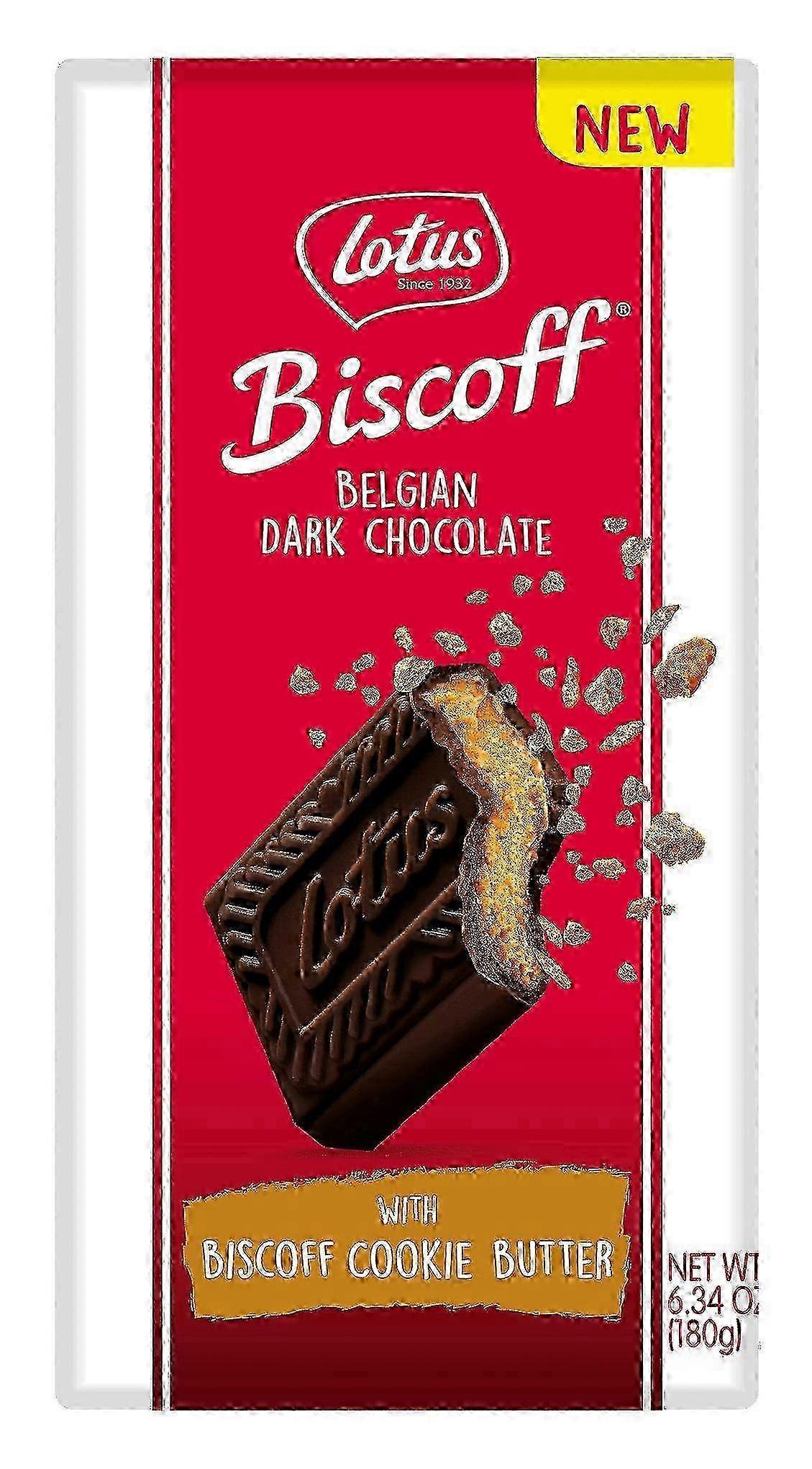 Lotus Biscoff Dark Chocolate Cookie Butter Bar, 1 Ea