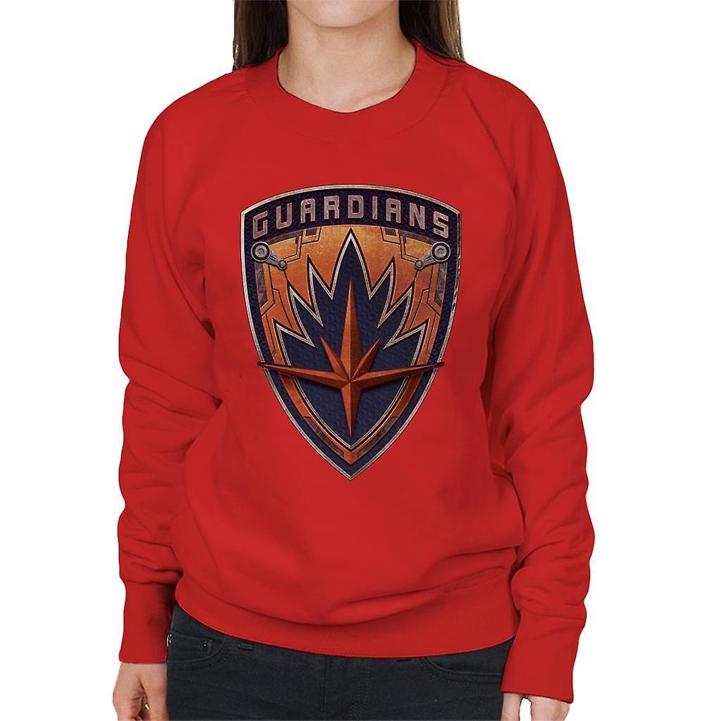 Marvel Guardians Of The Galaxy Vol 2 Shield Design Women's Sweatshirt Red X-Large