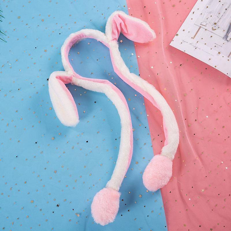 Slowmoose Rabbit Ear Design Hat-paw Up-down Moving Hairpin Pink paws