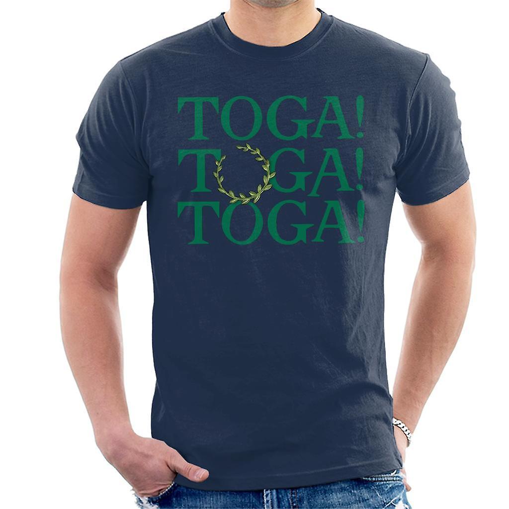 Animal House Toga Toga Toga Men's T-Shirt Navy Blue X-Large