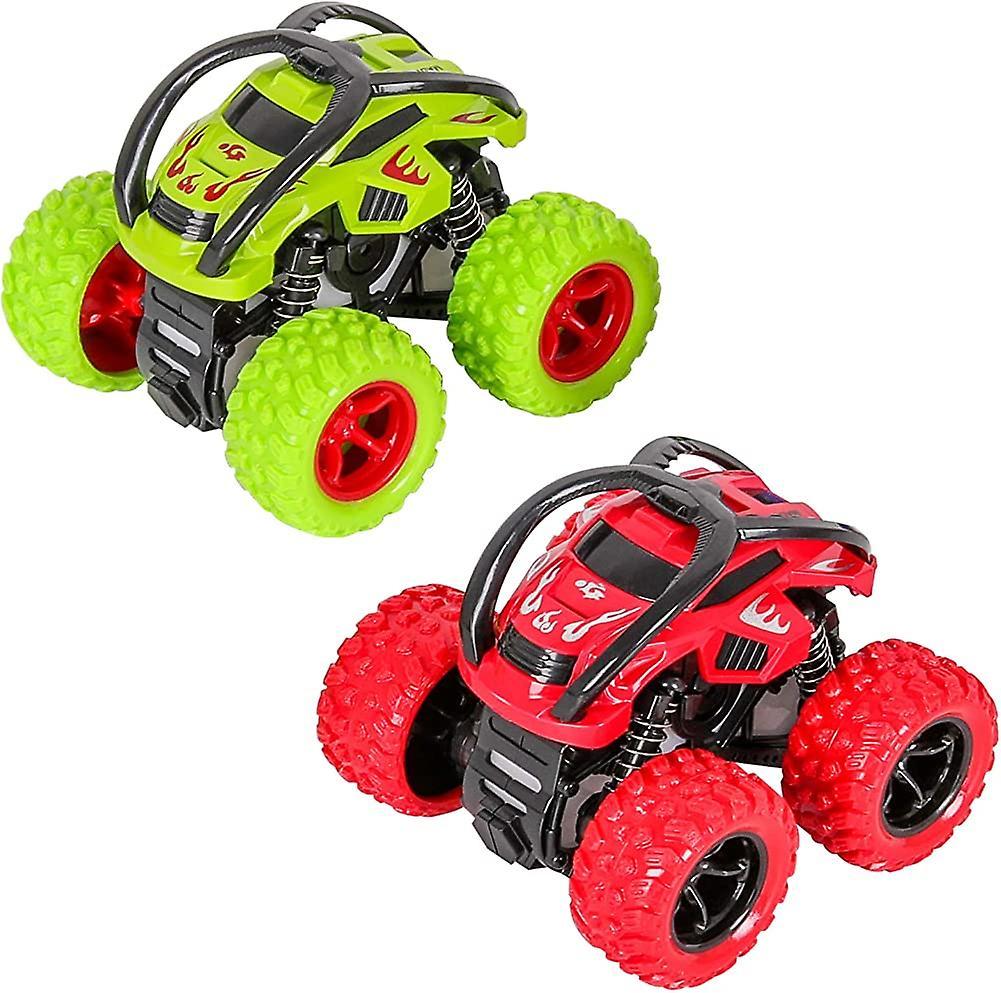 Monster Trucks. Pull Back Car Toys 360 Rotation Off-road Friction Powered Acsergery Gift