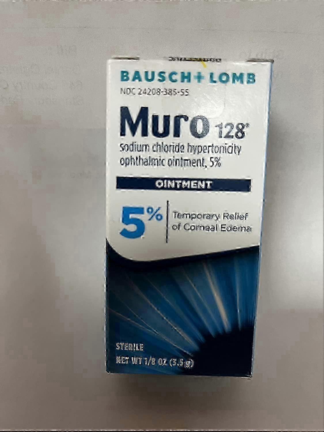 Muro 128 5% sterile ophthalmic ointment, 0.12 oz