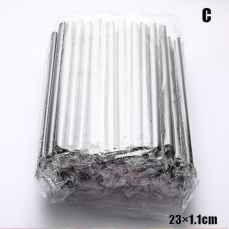 Yuntianzun 100pcs Plastic Straws Milkshake Wide Disposable Bubble Tea Drinking Straw Large Black C