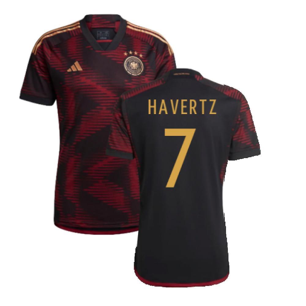 Adidas 2022-2023 Germany Away Shirt (HAVERTZ 7) Black Large 42-44 inch Chest