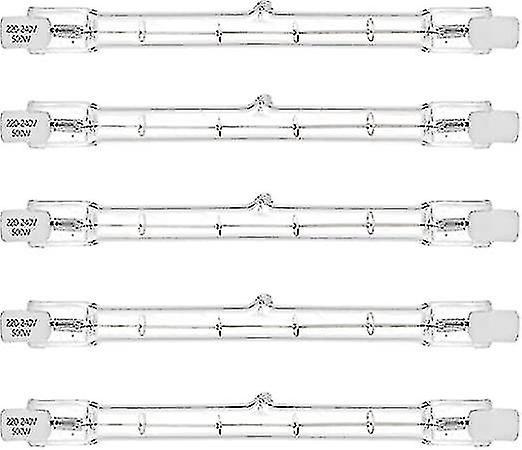 Guangzhou Yunlan Trading Co., 5pcs 500w R7s Linear Halogen Floodlight J118 500w Double Ended Security Light Bulb 118mm Length