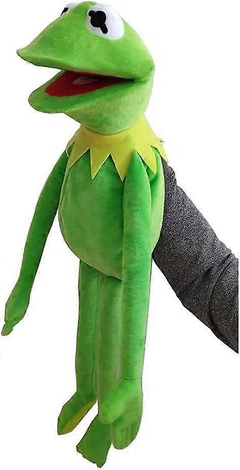 Lertenys Frog Plush Hand Puppet Comforting Hand Puppet,Kermit The Frog Soft Toy,Frog Plush Stuffed Animal Doll,Plush Hand Puppet Toy 60cm